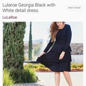 Georgia LuLaRoe black dress